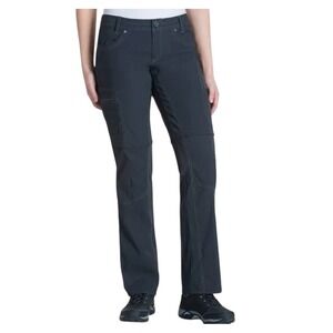 Kuhl Kliffside Convertible Zip-Off Cargo Pocket Pants Hiking Gorp. Charcoal Sz 2